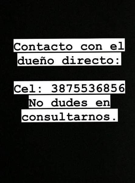 una pantalla negra con las palabras "contactico" sobre el violadodirectcolocolocolocolocolocoloco en ARENALES 742/403-404 en Salta