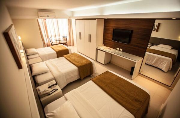 Cama o camas de una habitación en Rafain Palace Hotel & Convention Center