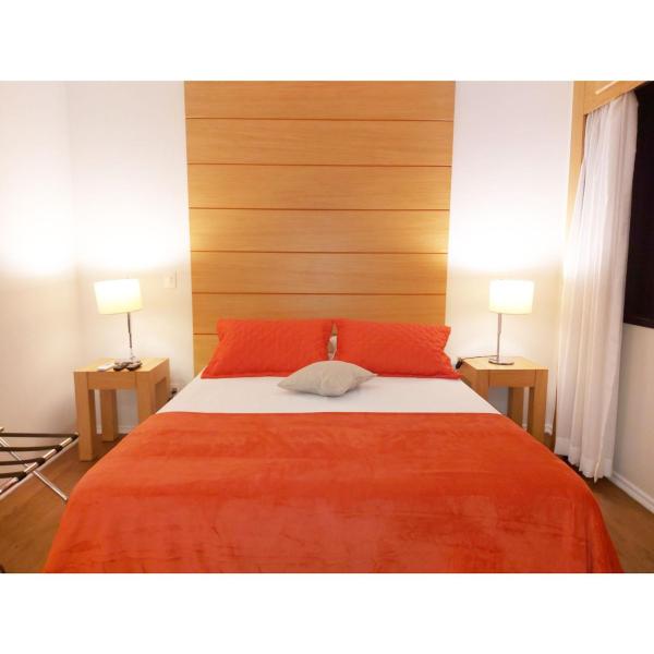 Cama o camas de una habitación en Suite Luxo Flat Hotel Aeroporto Congonhas