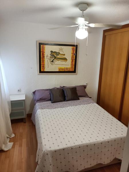 Cama o camas de una habitación en Bonito apartamento en playa-centro de Fuengirola