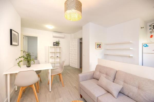 Zona de estar de Acogedor apartamento recientemente reformado en Fuengirola Centro