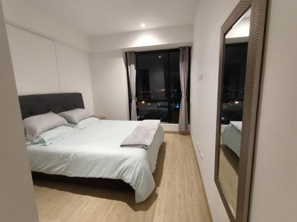 Cama o camas de una habitación en Apartamento en zona norte bogota