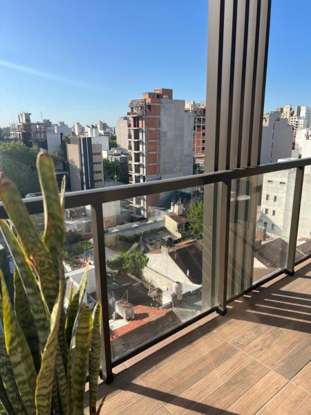 balcón con vistas a la ciudad en Excelente Departamento Zona Plaza Mitre con vistas a la ciudad en Mar del Plata