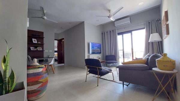 Superbly Modern and Airy Two Bedroom Seaside Apartment with Balcony accommodation image