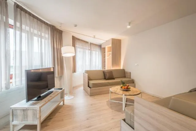  Hotel & Aparthotel Cosmos - picture  : Seating area,Seating area,TV/entertainment centre,Living room,Photo of the whole room,Seating area,Property,Room 