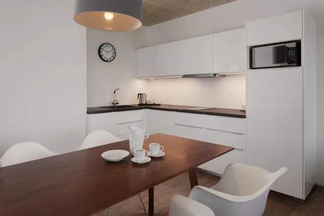  JBX Resort Apartments Lipno - picture  : Kitchen/kitchenette,Dining area,Kitchen or kitchenette,Dining area,Property 