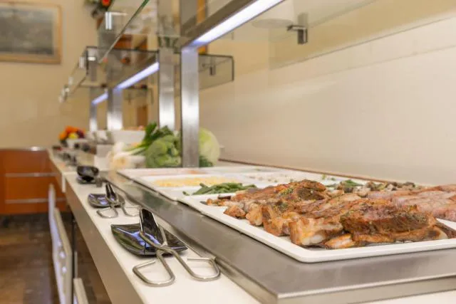  Hotel & Aparthotel Cosmos - picture  : BBQ facilities,Food,Property 