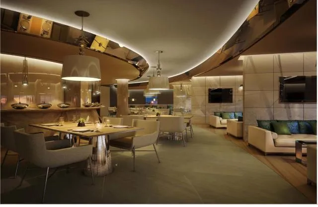  Royal M Hotel & Resort Abu Dhabi - picture  : Toilet,Restaurant/places to eat,Seating area,Lounge or bar,Property 