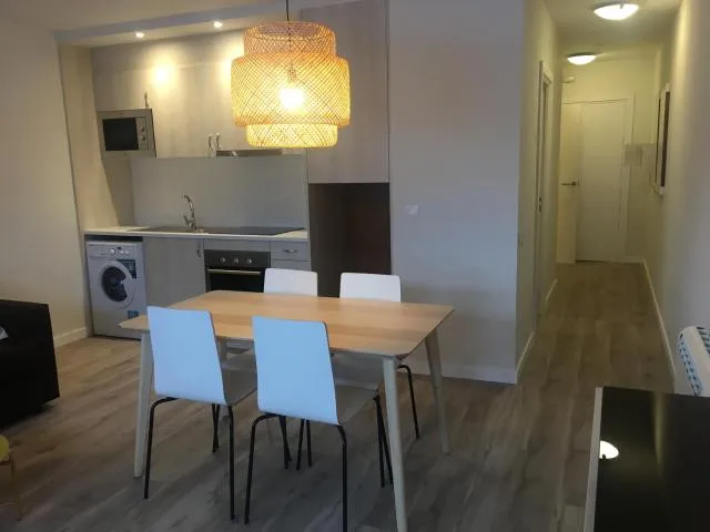  Mikka-Mundial Luxe - picture  : Kitchen/kitchenette,Seating area,Dining area,Day,Skiing,Kitchen or kitchenette,Communal kitchen,Mountain view,Property 