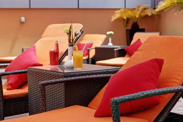  Abidos Hotel Apartment Dubai Land - picture  : Toilet,Swimming pool,Drinks,Internal: Not applicable to any particular room,Property 