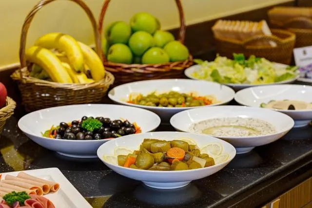  Abidos Hotel Apartment Dubai Land - picture  : Food,Food and drinks,Food,Continental breakfast,Buffet breakfast,Property 