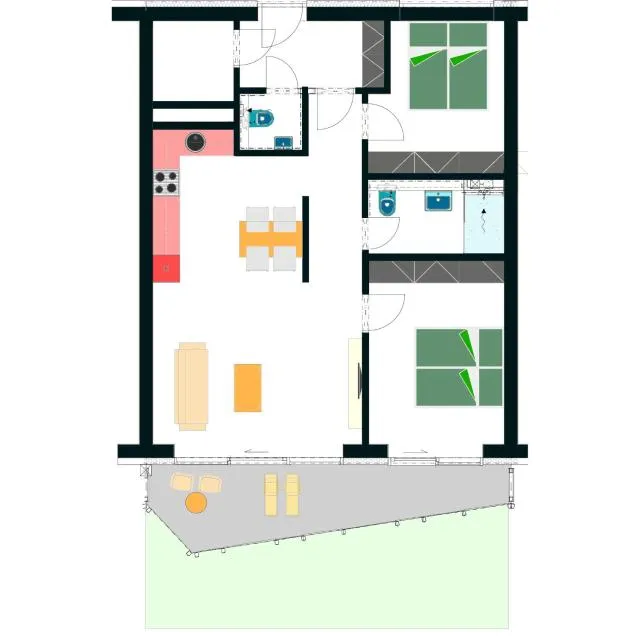  JBX Resort Apartments Lipno - picture  : Floor plan,Floor plan,Property 