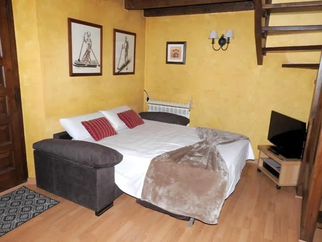 One bedroom appartement at El Tarter 10 m away from the slopes with furnished terrace and wifi - picture  : Bed,Bed,Room 