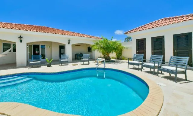  Villa Thalis - picture  : Property building,Swimming pool,Pool view,Summer,Pool view,Swimming pool,Property 