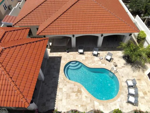  Villa Thalis - picture  : Swimming pool,Pool view,Bird's eye view,Property 