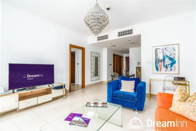  Dream Inn Apartments - Arabian Old Town - picture  : Seating area,TV/entertainment centre,TV and multimedia,Living room,Seating area,Property 