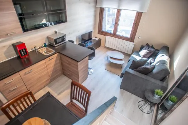  Apartamentos Vaquers 3000 - picture  : Seating area,Kitchen or kitchenette,Living room,Dining area,Property 