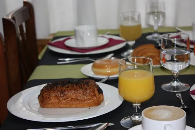  Hotel Les 7 Claus - picture  : Food and drinks,Dining area,Food,Breakfast,Buffet breakfast,Property 