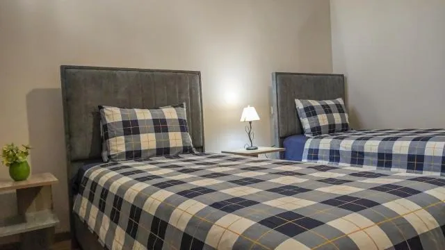  Harmonia Garden Garni - picture  : Bed,Bed,Bedroom,Property,Room 