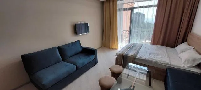  Via Tsaghkadzor - picture  : Seating area,Bed,TV and multimedia,Living room,Photo of the whole room,Seating area,Bedroom,Property,Room 