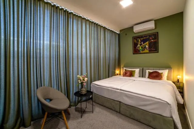  Aurora Hotel By Benefice - picture  : Bed,Bed,Bedroom,Property,Room 