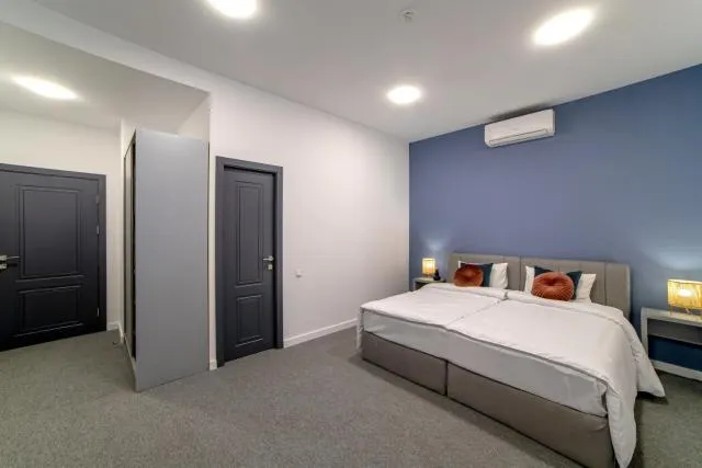  Aurora Hotel By Benefice - picture  : Bed,Bed,Bedroom,Property,Room 