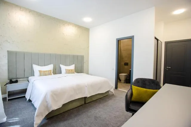  Aurora Hotel By Benefice - picture  : Bed,Bed,Photo of the whole room,Bedroom,Property,Room 