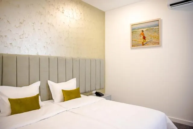  Aurora Hotel By Benefice - picture  : Bed,Bed,Photo of the whole room,Bedroom,Property,Room 