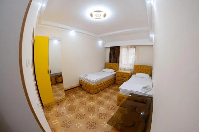  Hovasapyan's Family Guest House - picture  : Bed,Bed,Photo of the whole room,Bedroom,towels,Property,Room 
