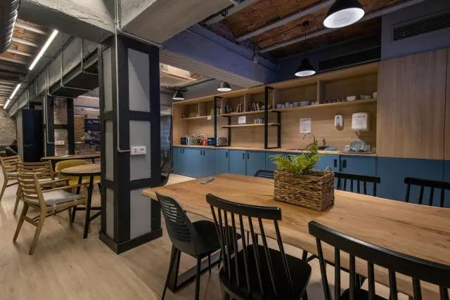  Font Andorra Hostel - picture  : Toilet,Patio,Kitchen or kitchenette,Property 