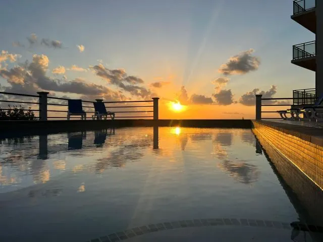  Hillsboro Suites & Residences Condo Hotel, St Kitts - picture  : Swimming pool,Sunrise/sunset,Sunset 