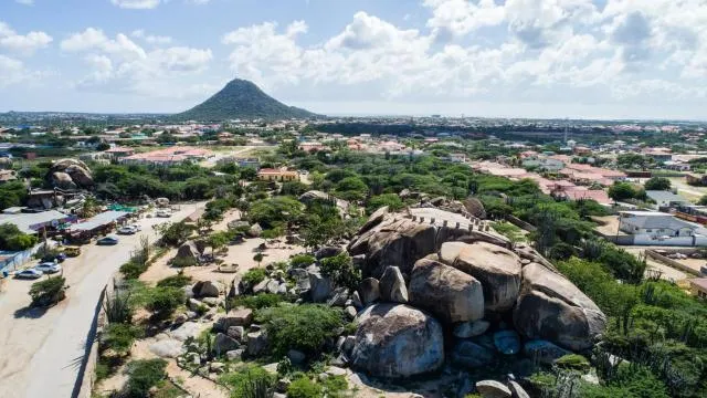  Villa5 - Peace of Heaven Villa in Aruba - picture  : Property building,Bird's eye view,Property 