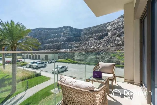  Dream Inn Apartments - Address Beach Residence Fujairah - picture  : Mountain view,Natural landscape,View (from property/room),Balcony/Terrace,Mountain view,Property 