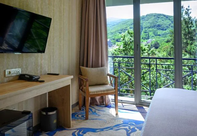  Aurora Resort Tsaghkadzor - picture  : TV/entertainment centre,Bedroom,Mountain view,Property 