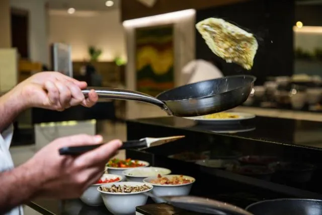  Elite Byblos Hotel - picture  : Restaurant/places to eat,BBQ facilities,Day,Food,Breakfast,Continental breakfast,Buffet breakfast,Property 