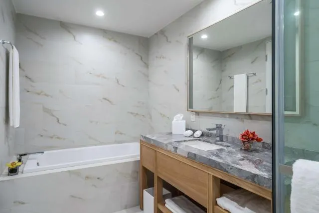  Koi Resort Saint Kitts, Curio Collection by Hilton - picture  : Kitchen/kitchenette,Bathroom,Bathroom,Property 