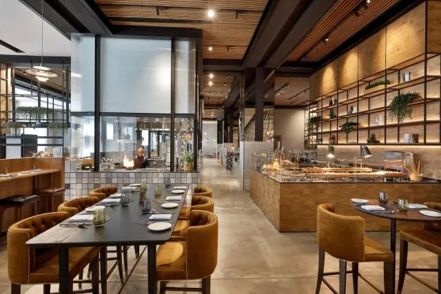  Hilton Abu Dhabi Yas Island - photo  : Toilettes,Restaurant/endroits où manger,Propriété 