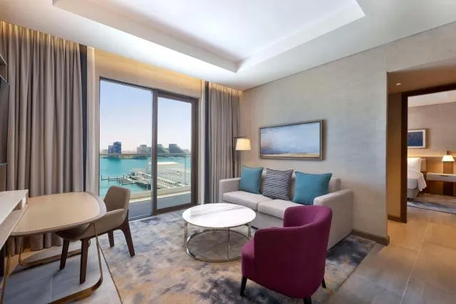  Hilton Abu Dhabi Yas Island - photo  : Zone assise,Lit,Chambre 
