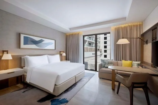  Hilton Abu Dhabi Yas Island - photo  : Salon,Vue sur un monument,Propriété 