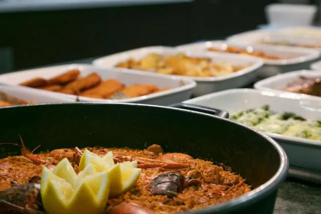  Hotel Best Andorra Center - picture  : Restaurant/places to eat,Food,Dining area,Property 