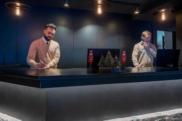  Hotel Cristina - picture  : Nearby landmark,Staff,Lobby or reception,Property 