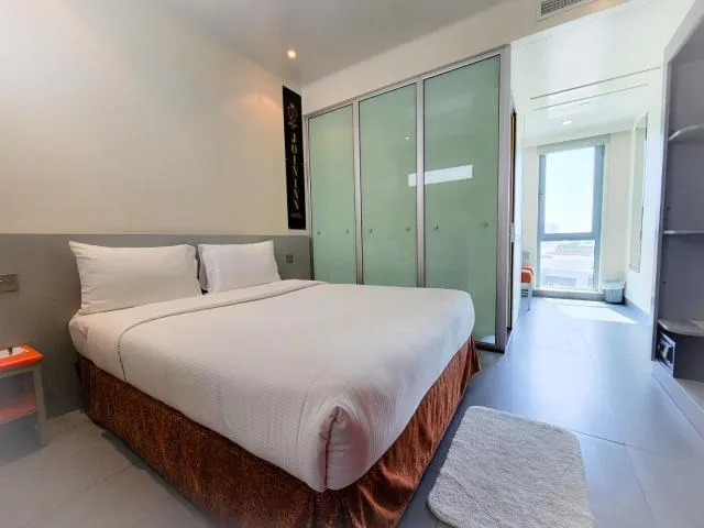  easyHotel Jebel Ali, Dubai - picture  : Bed,Bed,Photo of the whole room,Bedroom,Property,Room 