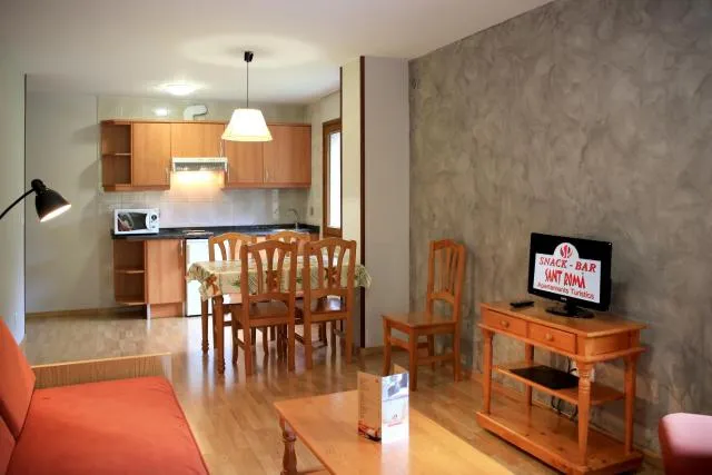  Apartamentos Sant Roma - picture  : Kitchen/kitchenette,Dining area,Kitchen or kitchenette,Living room,Dining area,Property 