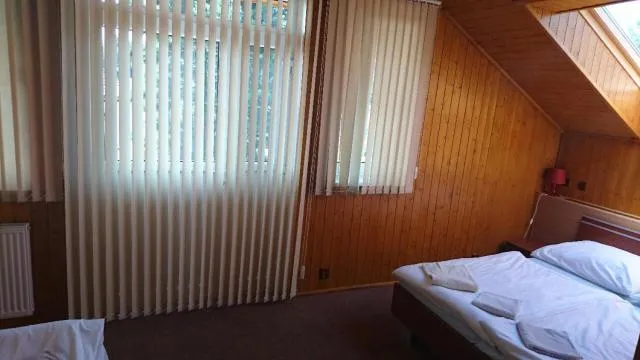  Penzion U Zvonku - picture  : Property building,Restaurant/places to eat,Seating area,TV/entertainment centre,Bed,Property 