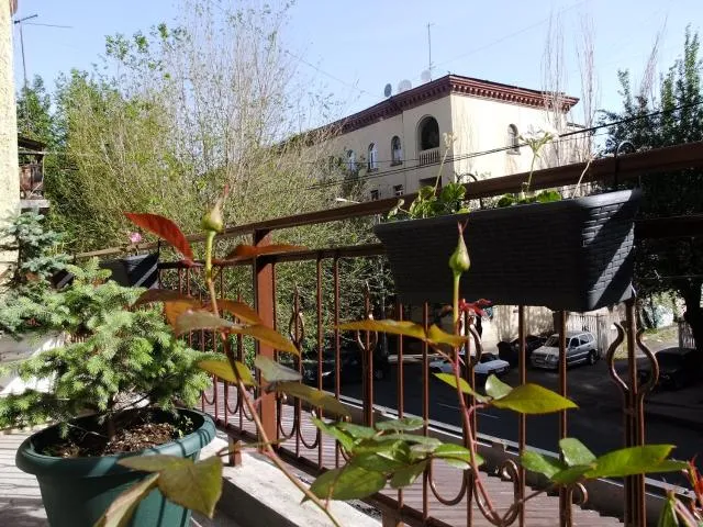  Yerevan center apartment 5A - picture  : Property building,Garden,View (from property/room),Decorative detail,City view,Garden view,Street view,Property 