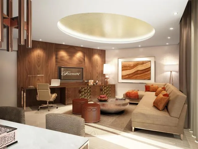  Fairmont Ajman - picture  : Nearby landmark,TV and multimedia,Living room,Dining area,Property 