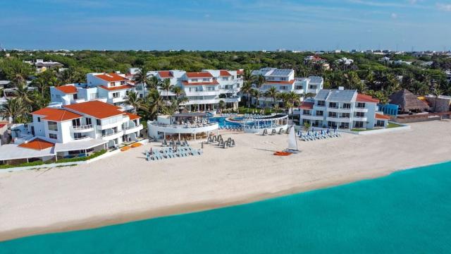 SUNSET FISHERMEN BEACH & SPA RESORT-Optional All Inclusive- 3 UNITS CHOICE-ROOM - 344A Ocean view with terrace- ROOM 344B No terrace, View from window to park - STUDIO 344C Ocean View Studio for 2- Playacar Beach, Phase 1-NO ELEVATOR! — photo 3