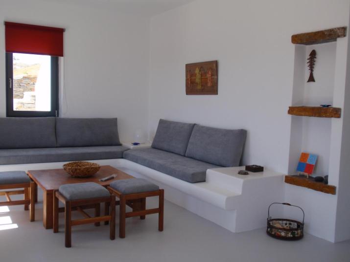 Calme et détente. Vue panoramique mer Égée.