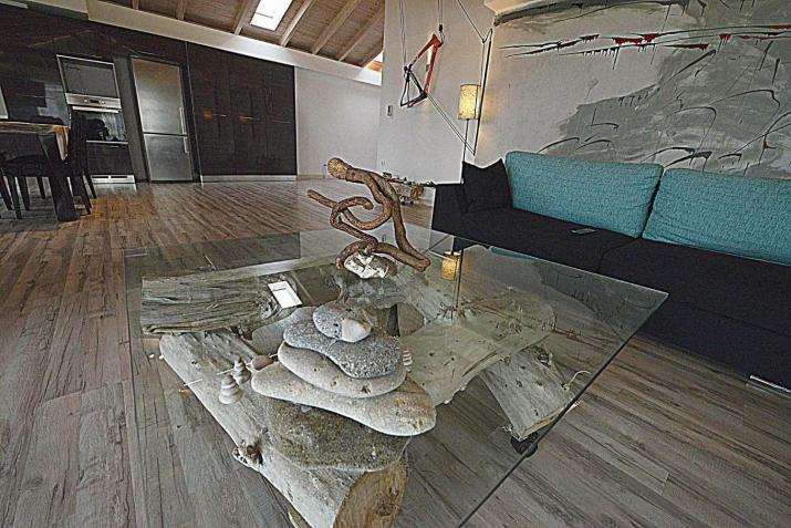 Wood metal glass