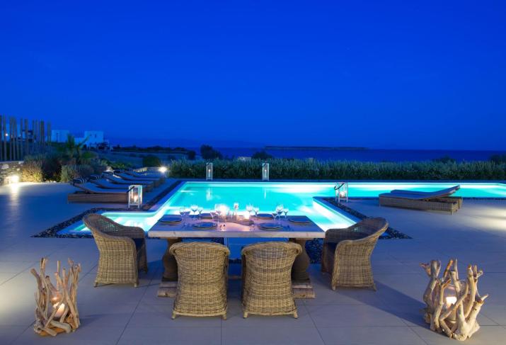De Luxe Villa With Sea View And Swimming Pool Up To 7 Persons Apv Paros Golden Beach